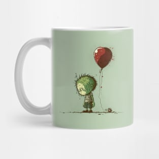 Illustration of Displeased Zombie and Balloon Mug